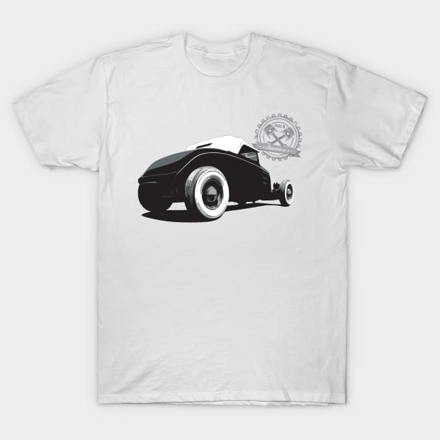 1932 Ford - Rear - Made in America T-Shirt by 6thGear